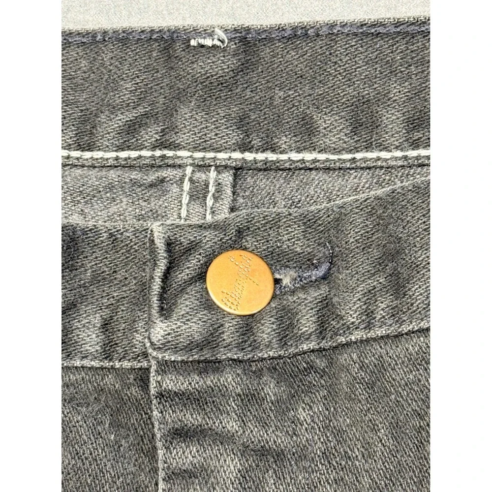 Wrangler Black Wash Denim Jeans Men's‎ 34 Classic Fit Straight Leg Pants